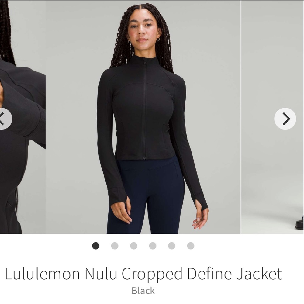 Lululemon Nulu Cropped Define Jacket
Black
